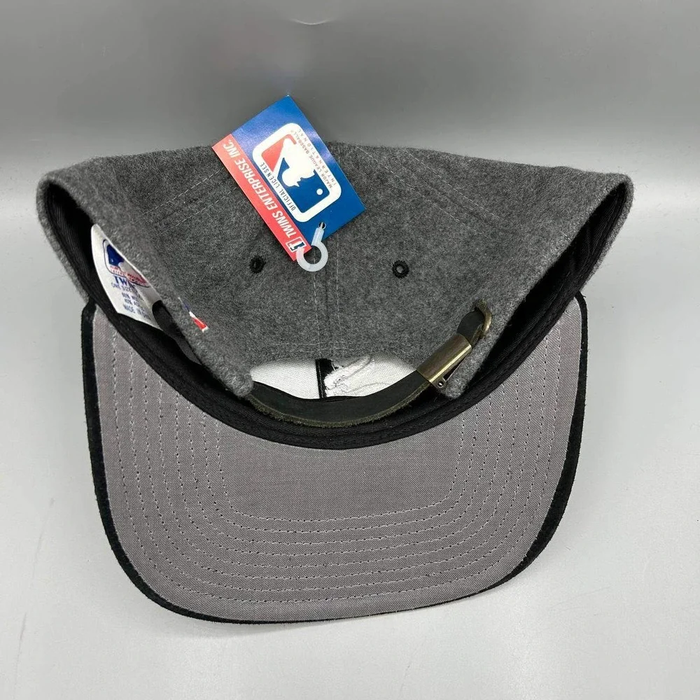 Vintage Chicago White Sox Hat Men Wool Suede Twins Enterprise Strap Back Cap New
